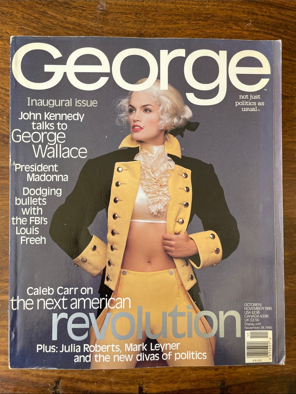 GEORGE Inaugural Issue “not just politics as usual” magazine vintage 1995